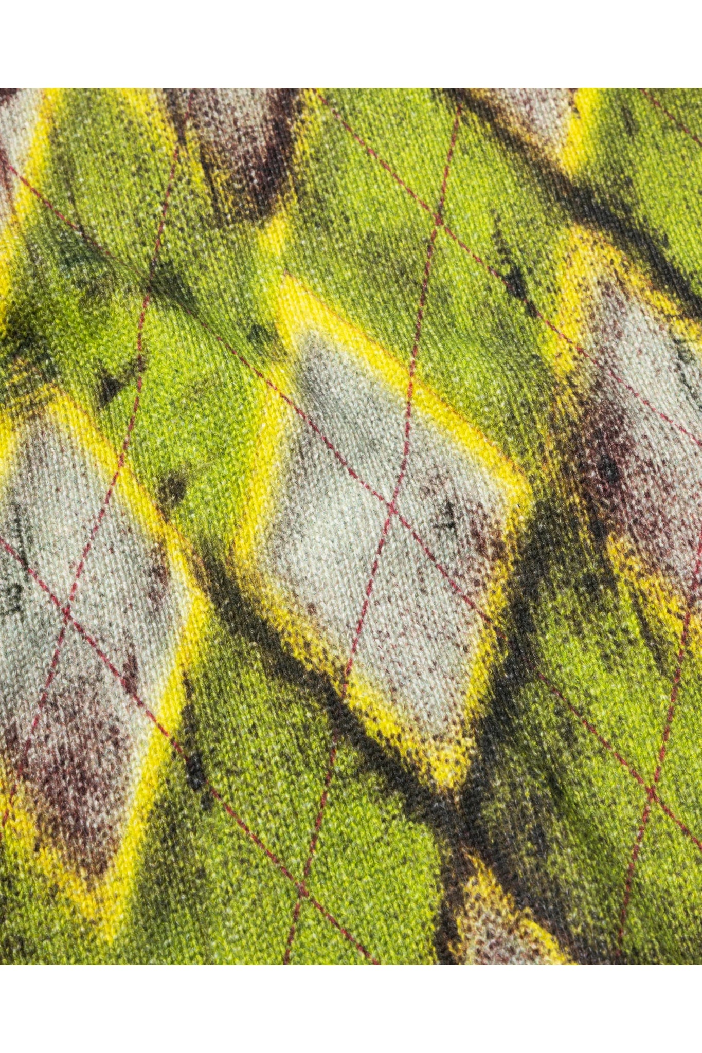 Aries Digi Patchwork V Neck Knit