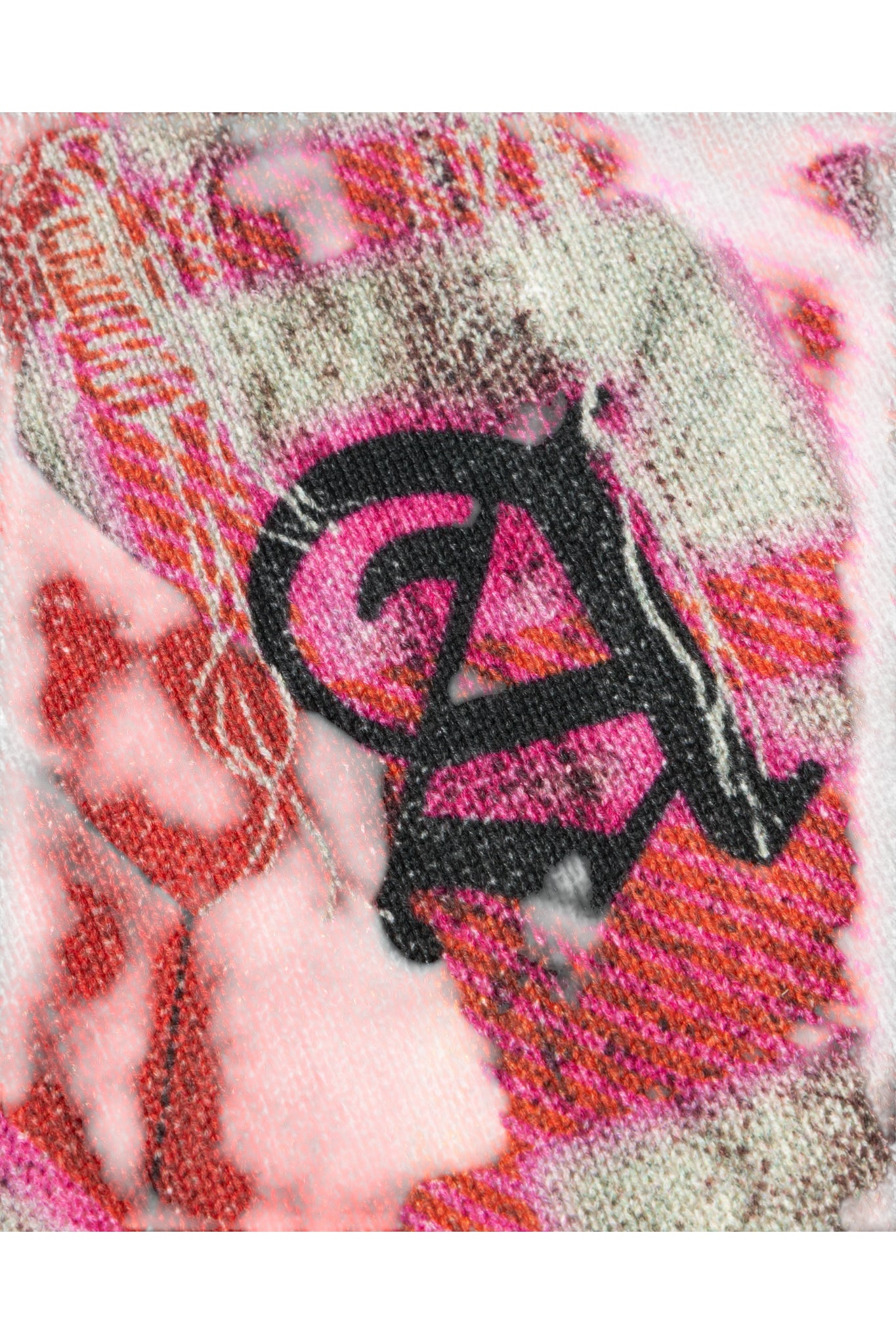 Aries Digi Patchwork V Neck Knit