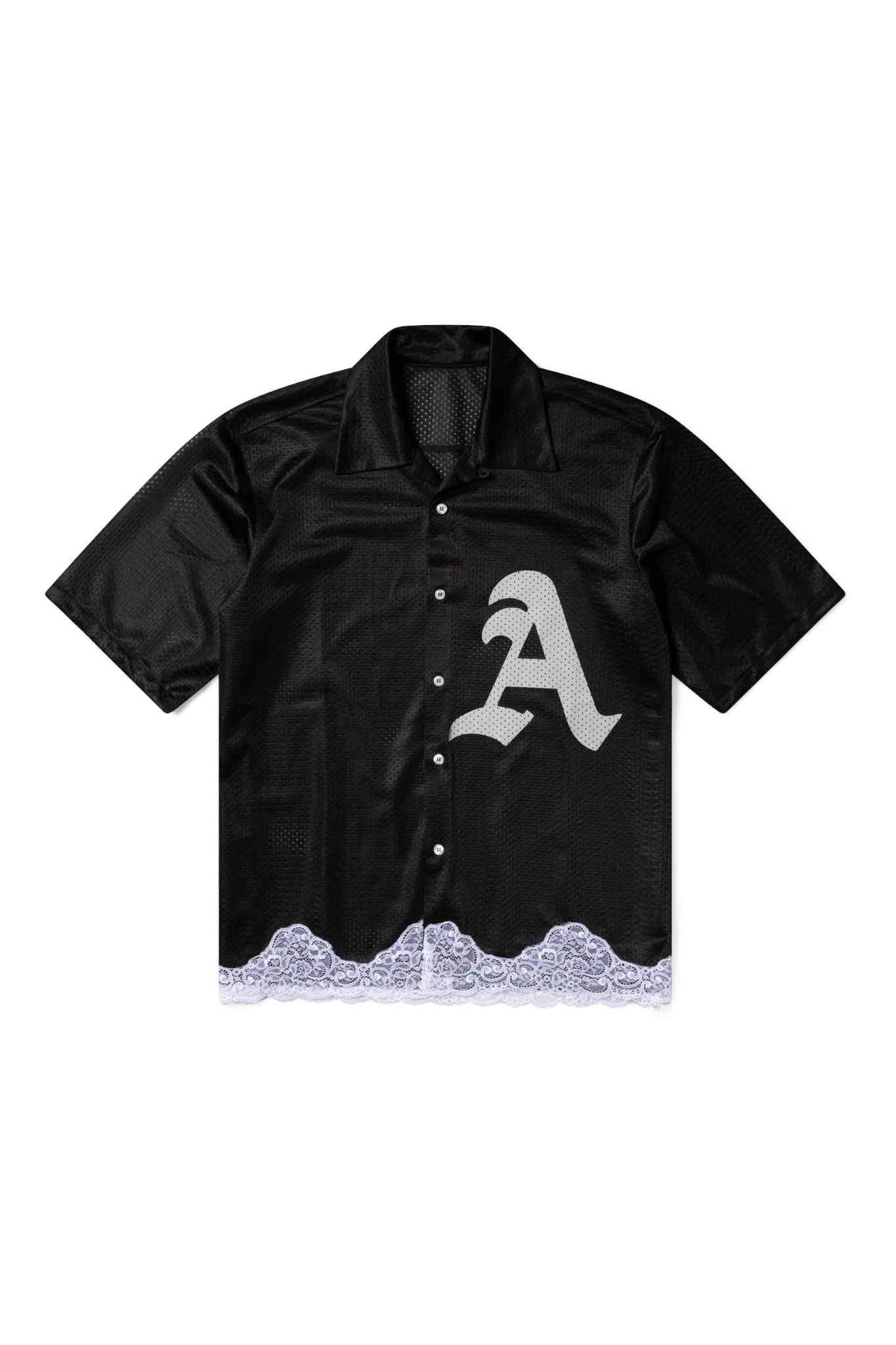 Aries Gothic Lace Airtex Hawaiian Shirt