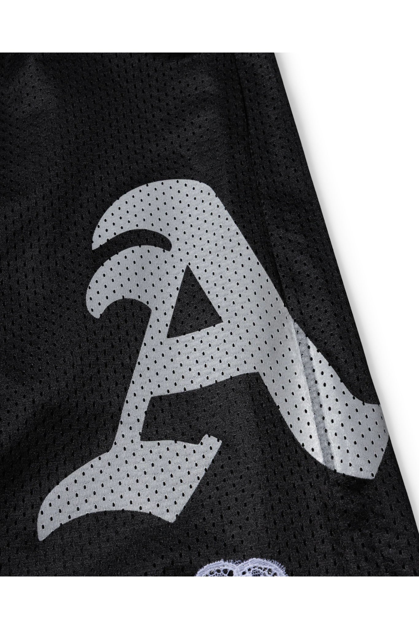 Aries Gothic Lace Airtex Shorts