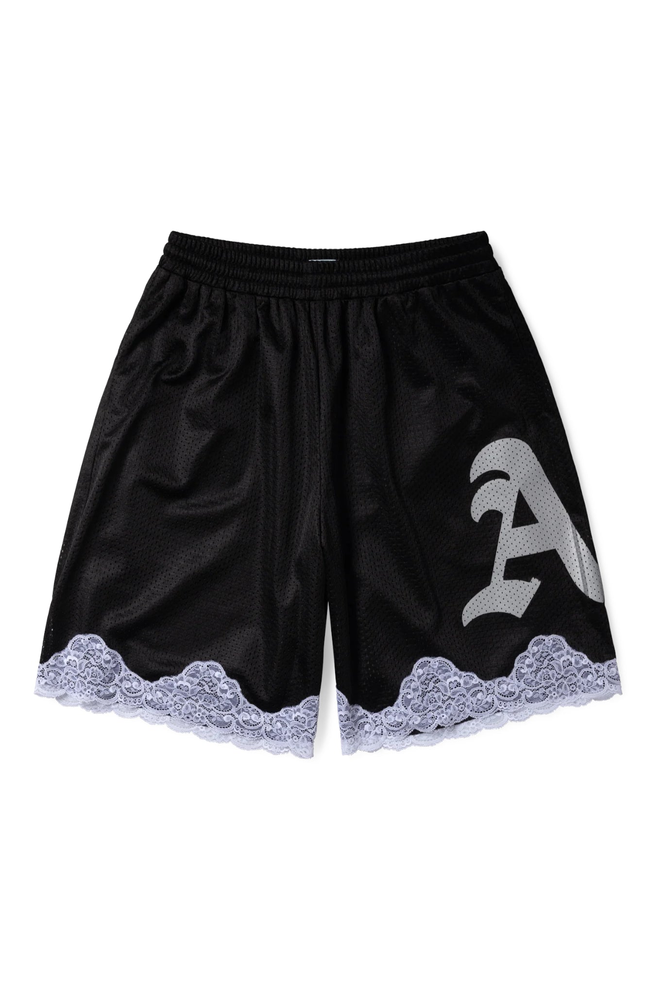 Aries Gothic Lace Airtex Shorts