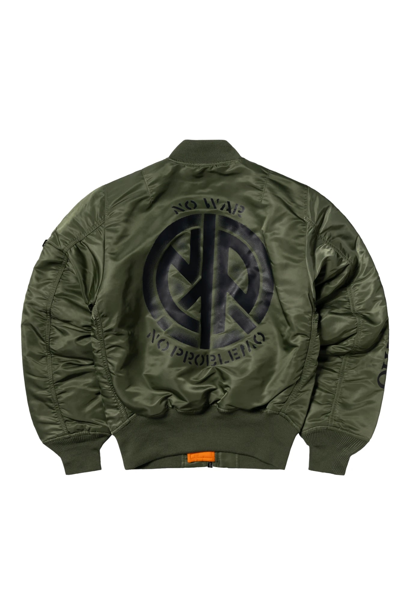 Aries No Problemo X Alpha Industries No War MA-1 Jacket