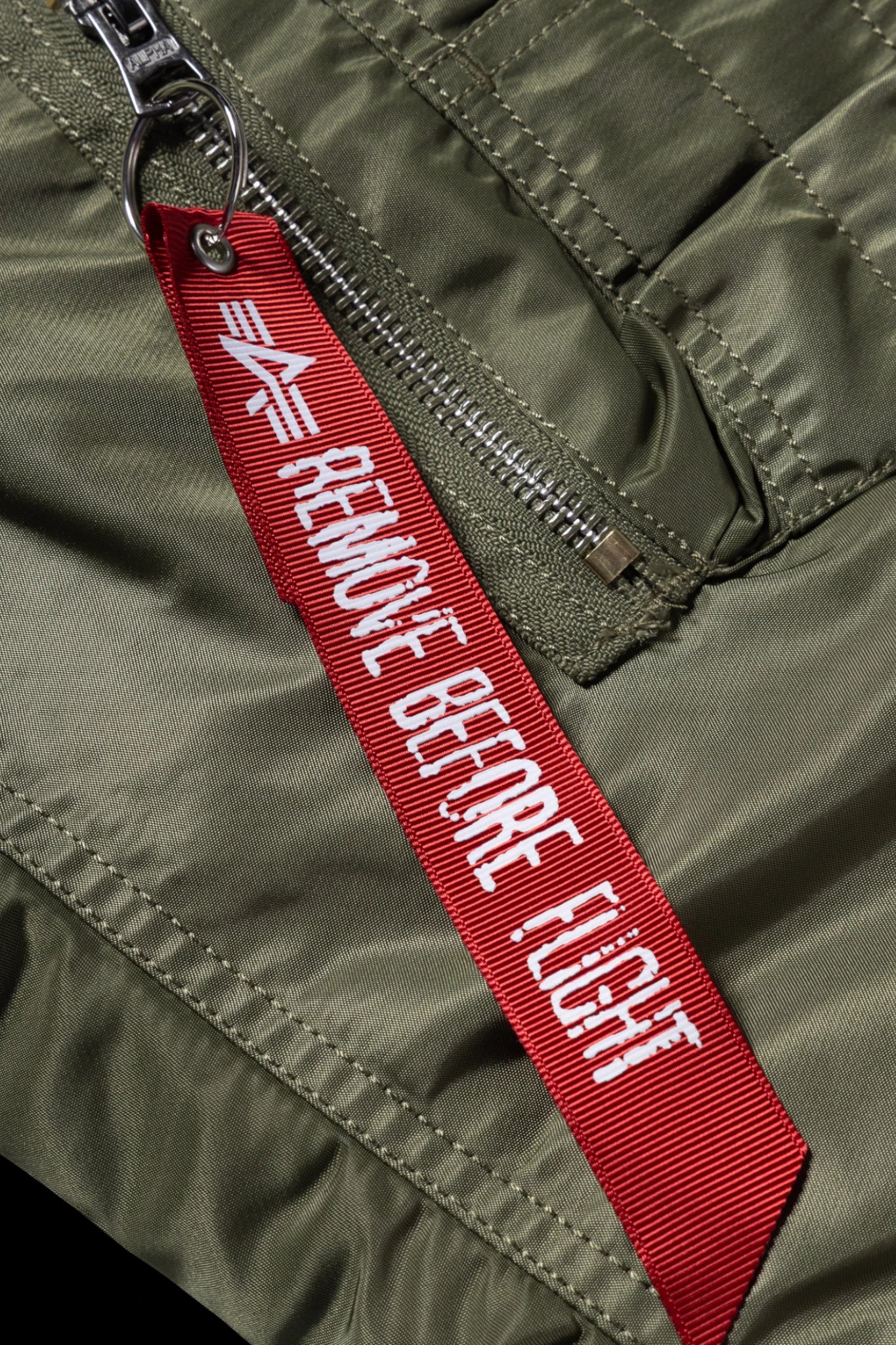 Aries No Problemo X Alpha Industries No War MA-1 Jacket