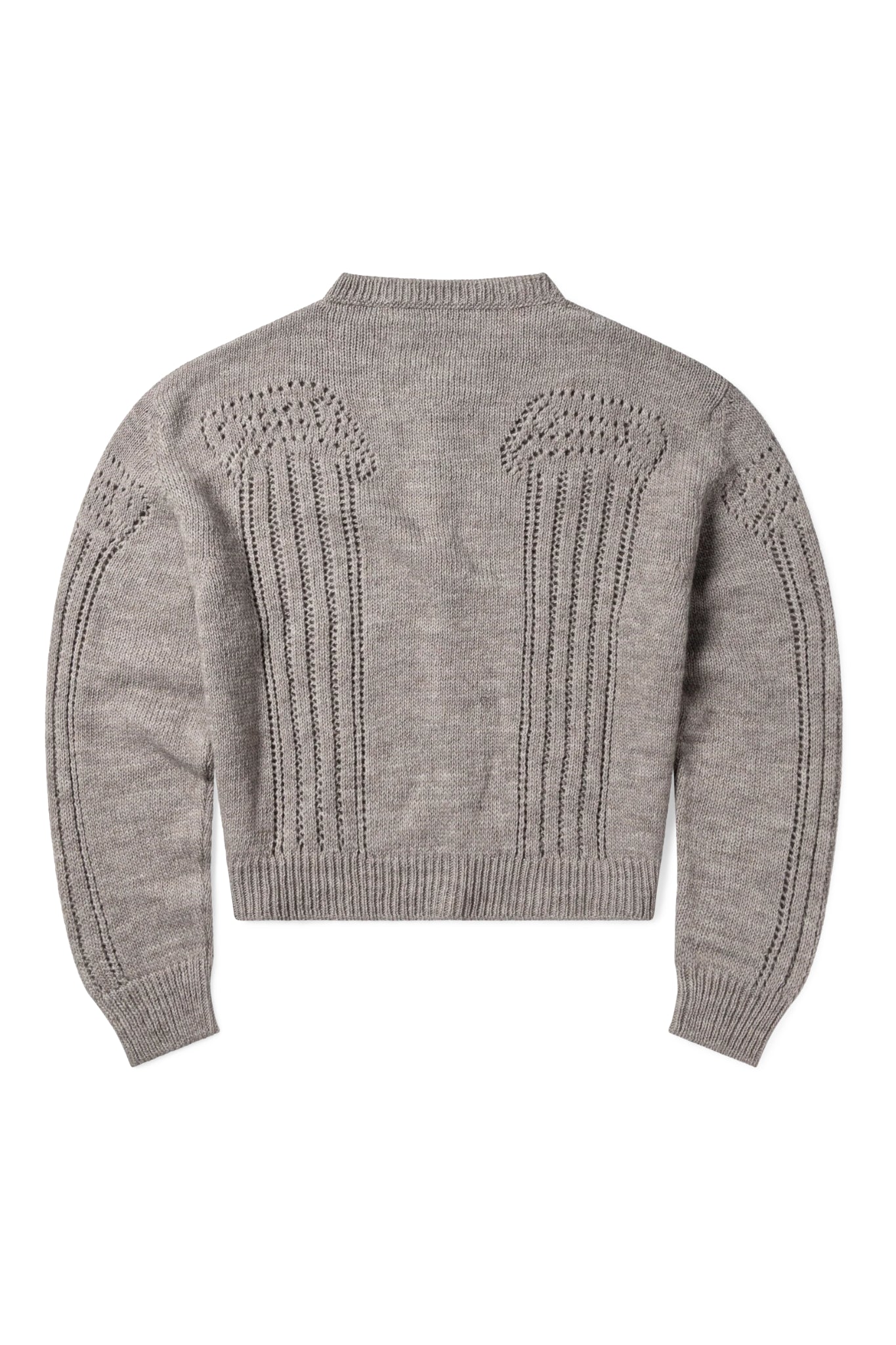 Aries Pointelle Column Cardigan