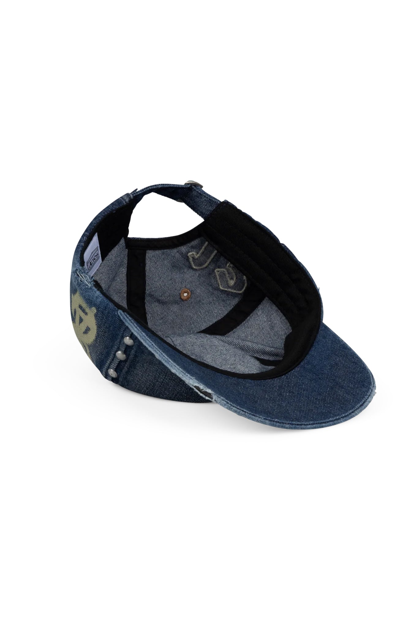 Aries Studded Mega Graphic Denim Cap