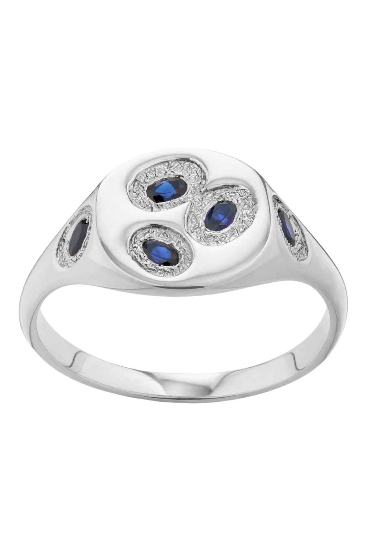 Bleue Burnham Mini Oval Chloroplast Signet