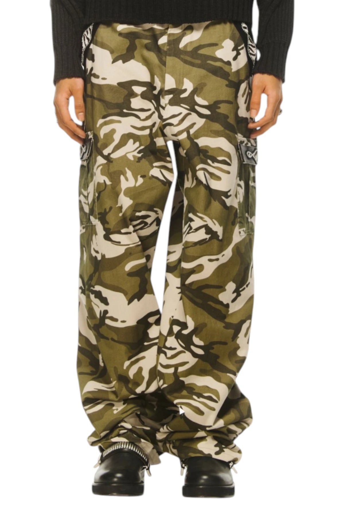 Bluemarble Camo Studded Cargo Pants