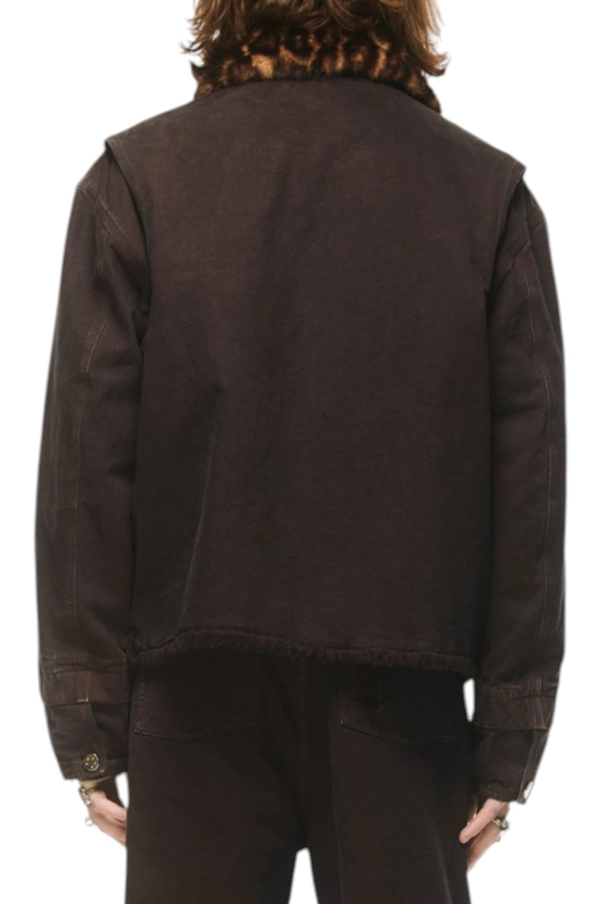 Bluemarble Furry Collar Workwear Jacket