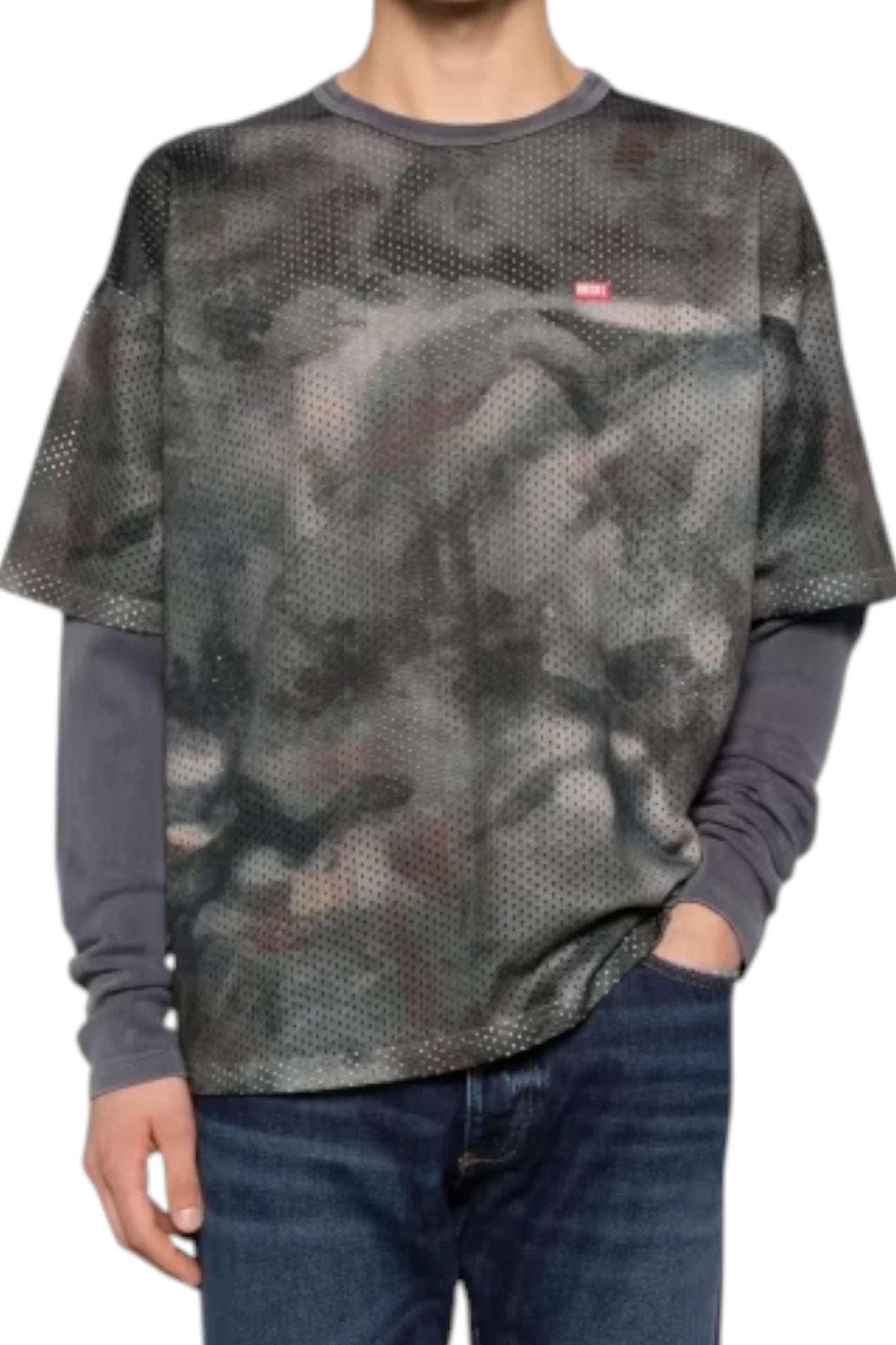 Diesel T-Mesh-Boxt-Ls T-Shirt