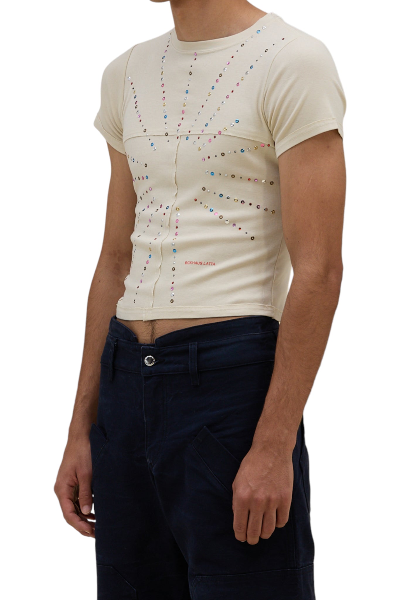 Eckhaus Latta Lapped Baby Tee