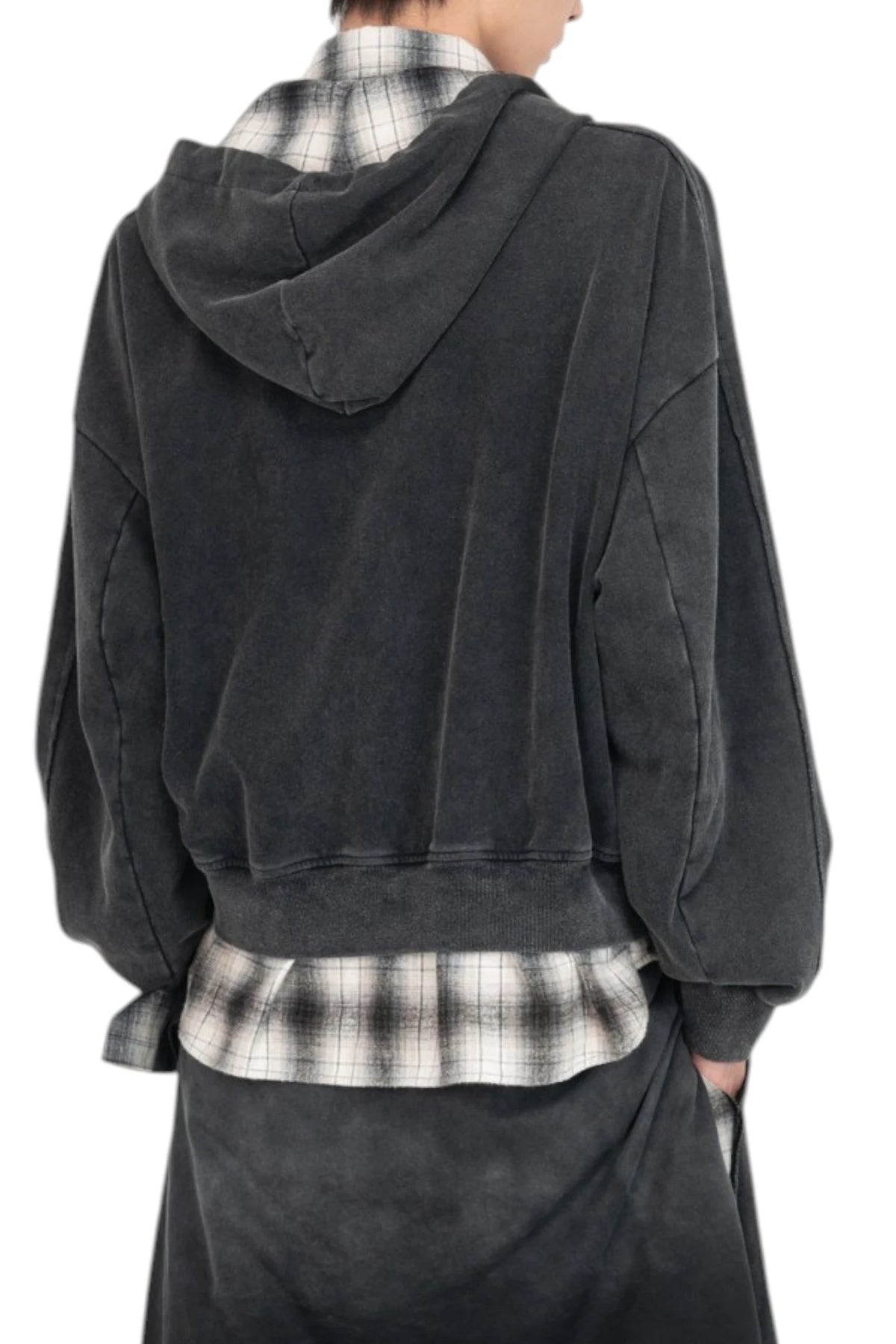 Feng Chen Wang Black Two-In-One Hoodie
