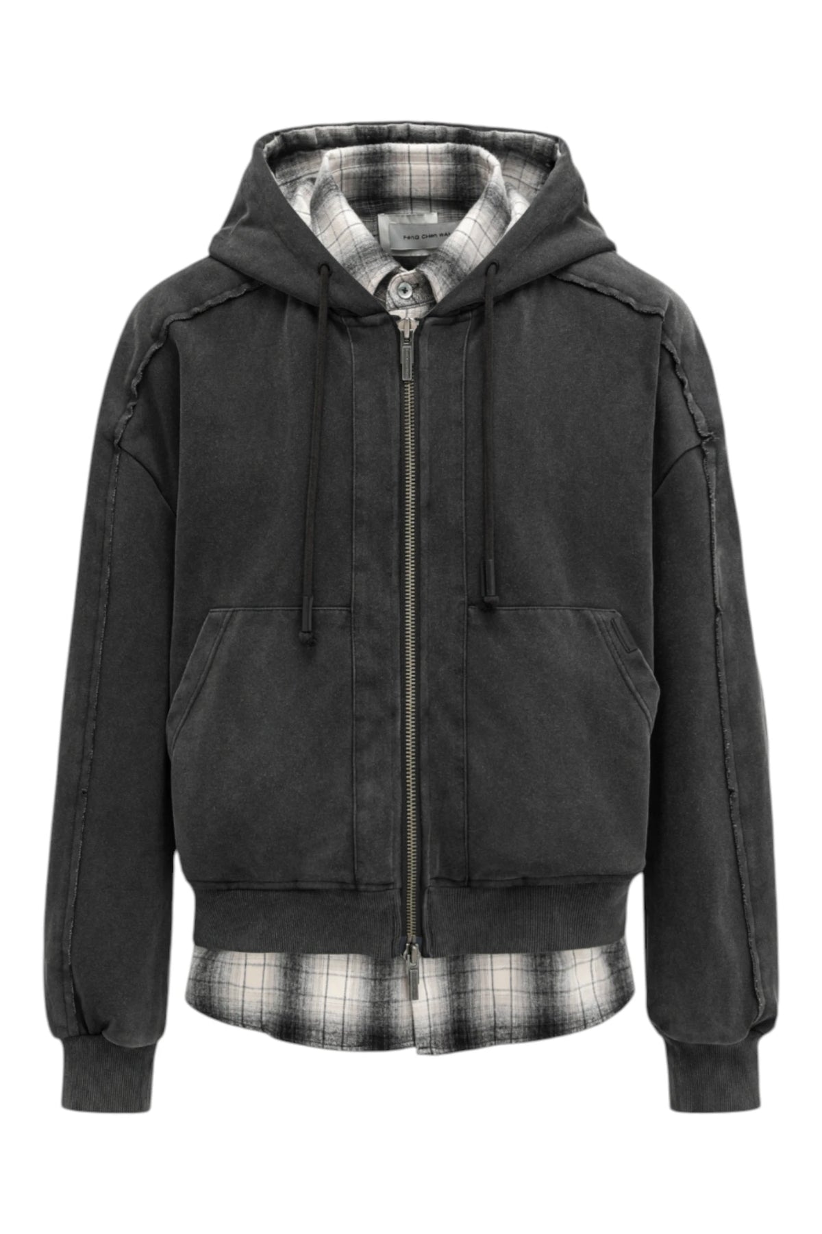 Feng Chen Wang Black Two-In-One Hoodie