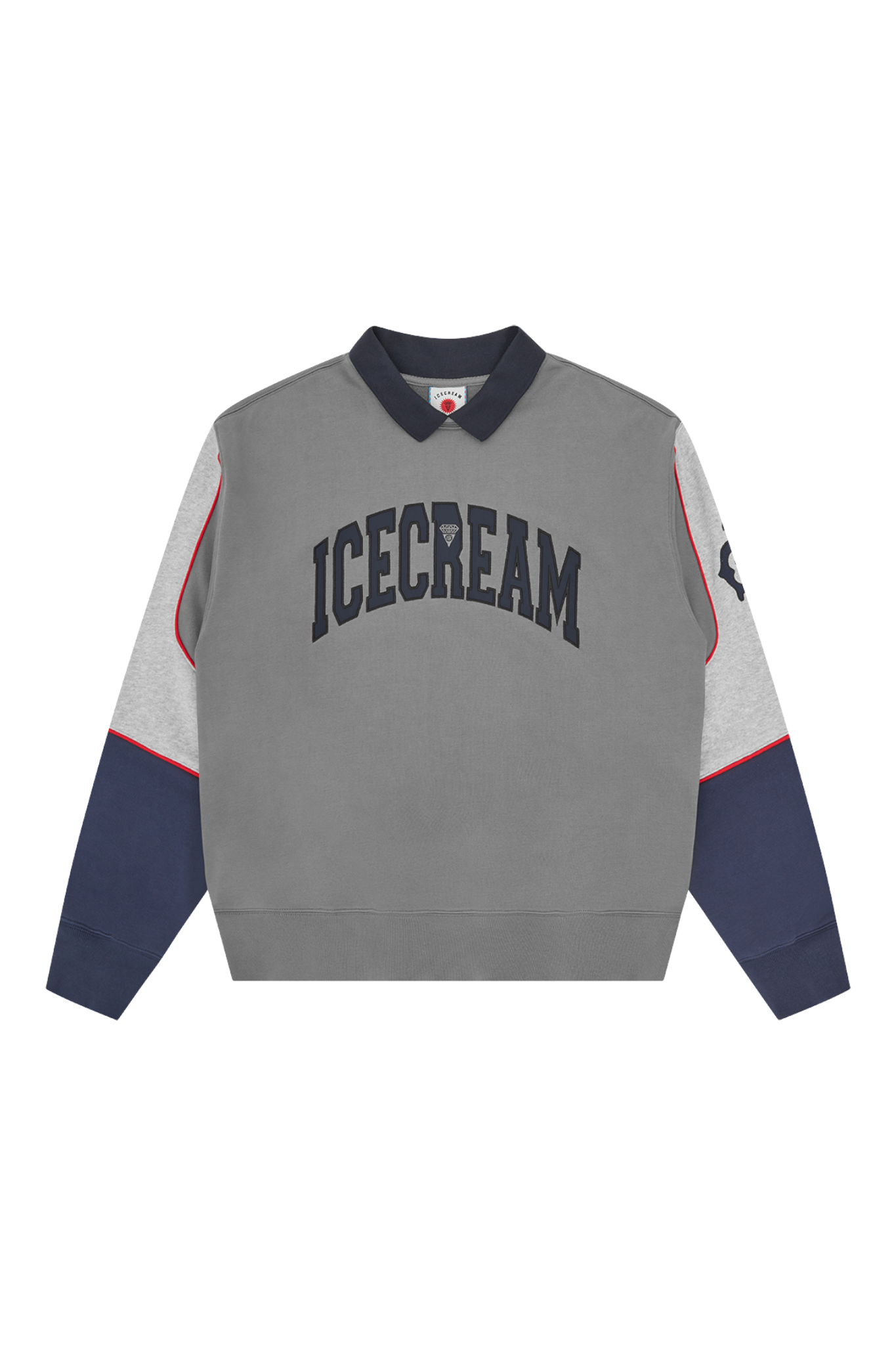 ICECREAM Collared Warm-Up Sweatshirt