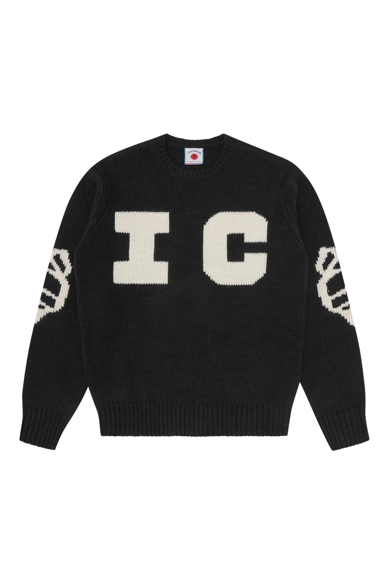 ICECREAM Running Dog Knitted Crewneck