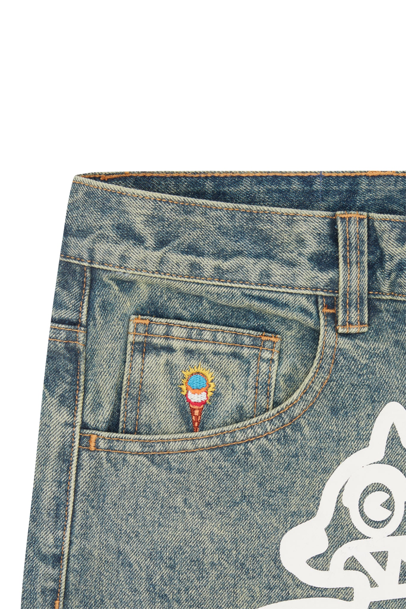 ICECREAM Running Dog Triple Scoop Denim Pant