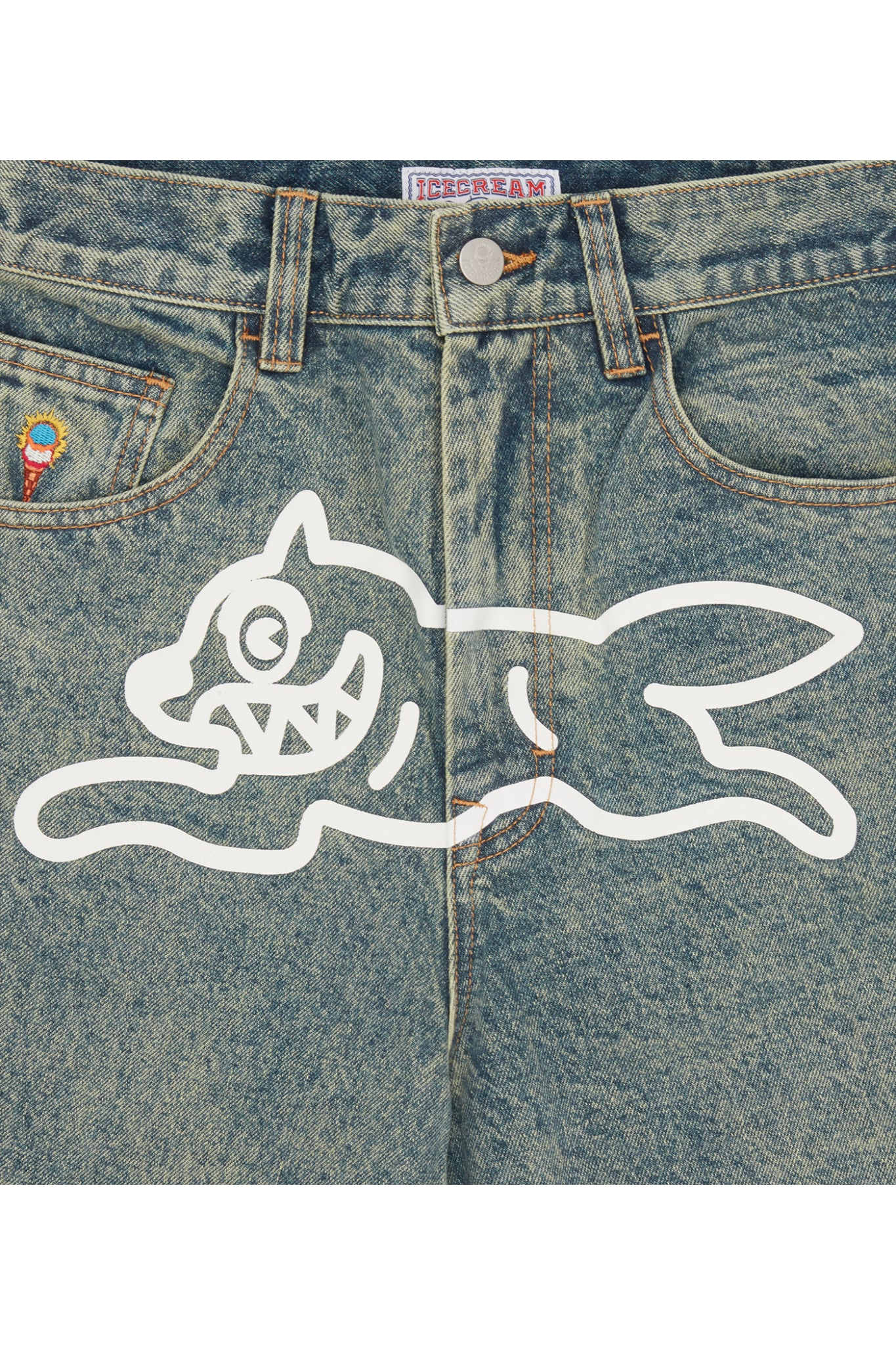 ICECREAM Running Dog Triple Scoop Denim Pant