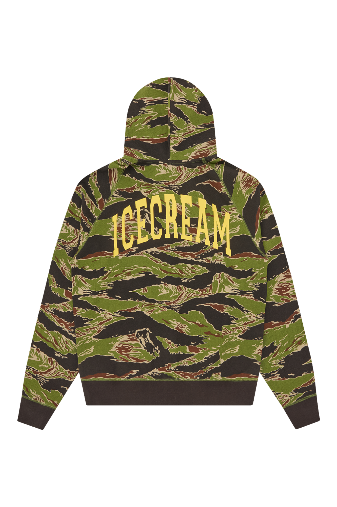 ICECREAM Smiley Tiger Stripe Full Zip-Through Hood