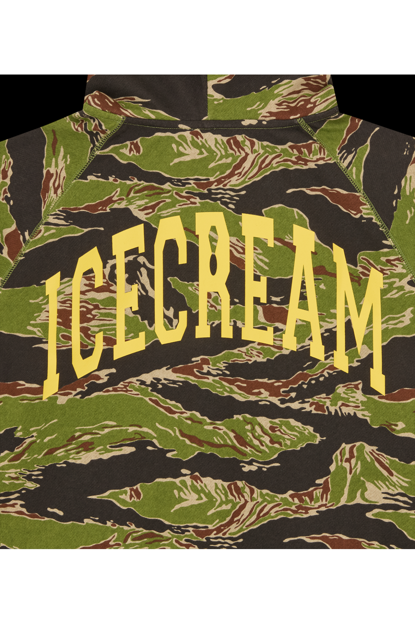 ICECREAM Smiley Tiger Stripe Full Zip-Through Hood