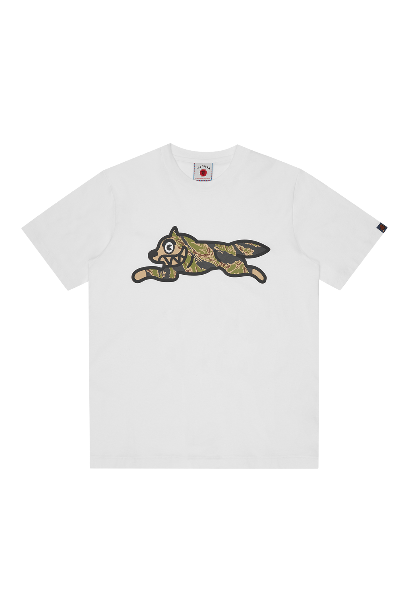 ICECREAM Tiger Stripe Running Dog T-Shirt