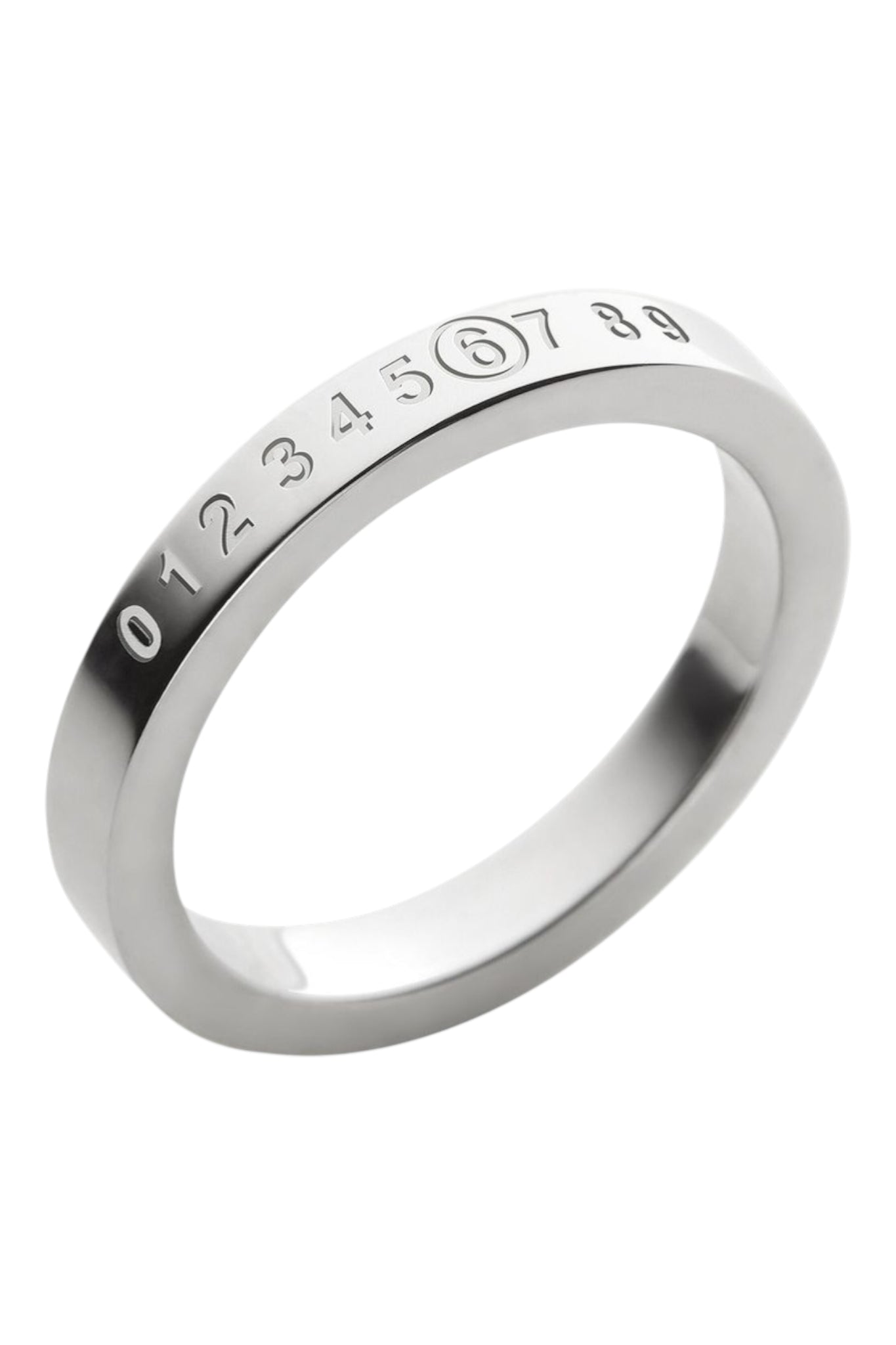 Mm6 Maison Margiela Minimal logo 3mm Ring