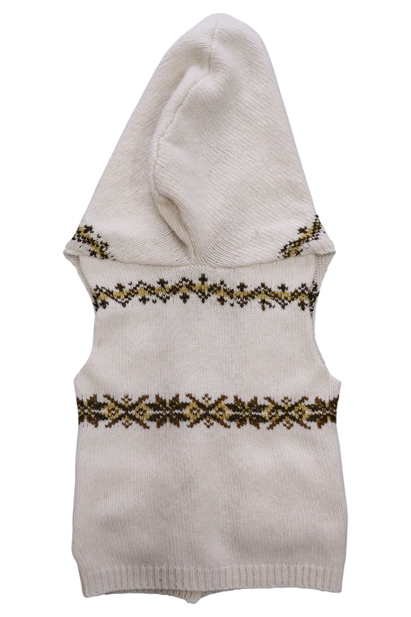 Oscar Ouyang Eagle Fair Isle Hooded Gilet