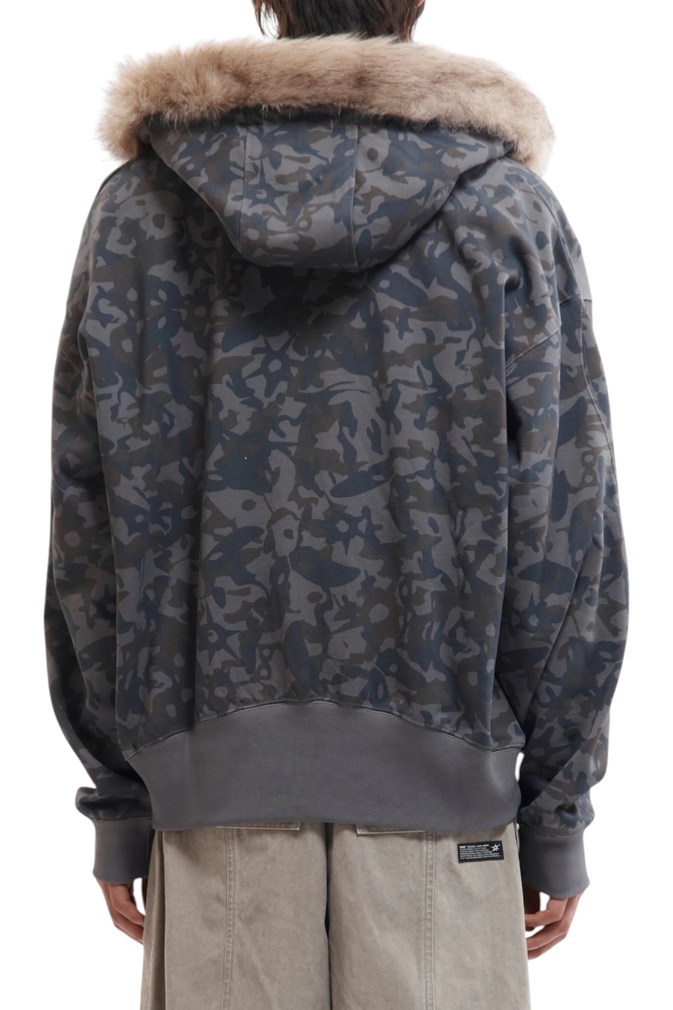 P.A.M. Abc Fur Trim Hooded Zip Thru Sweat