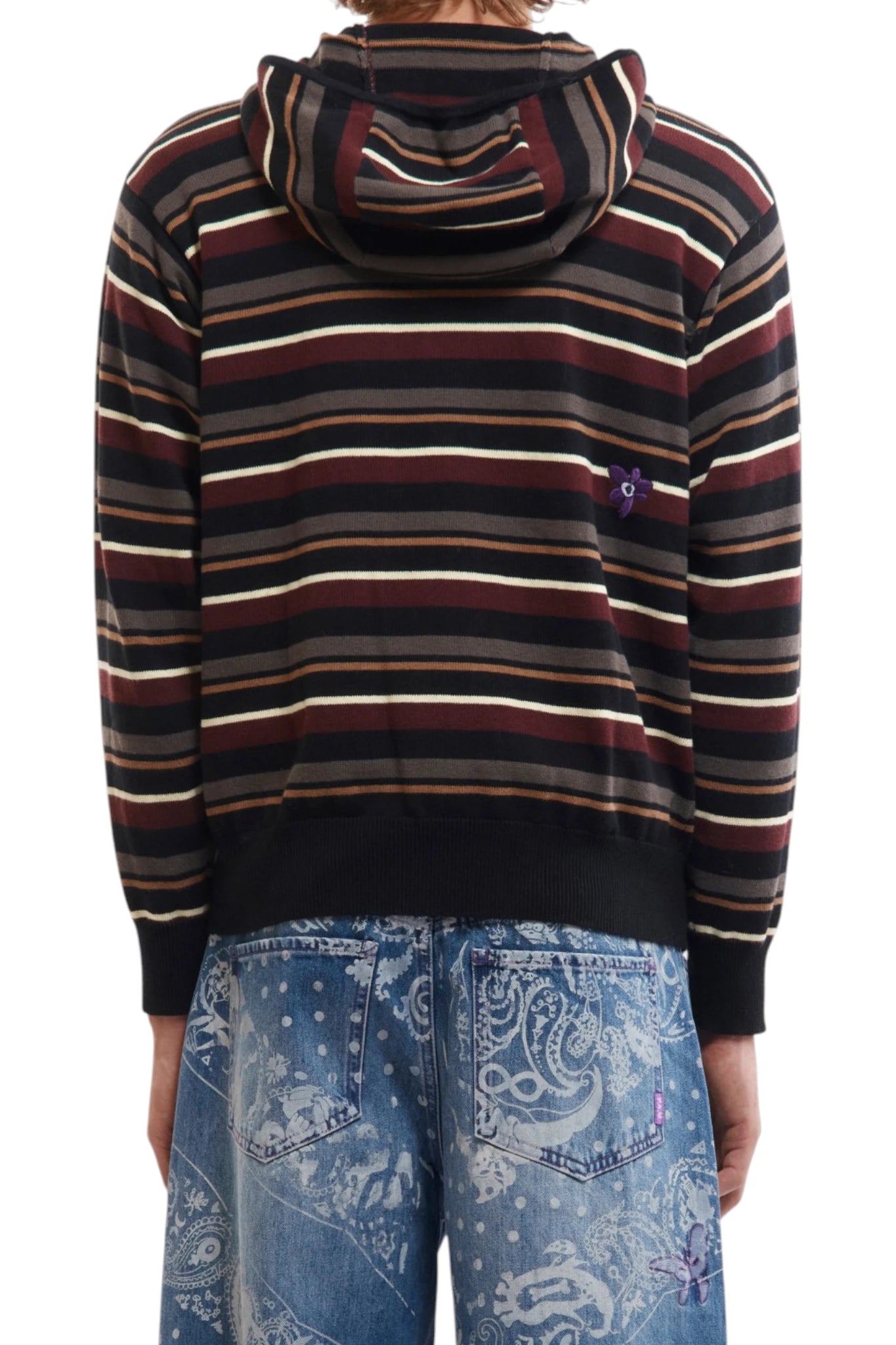 P.A.M. Names Go By Hooded Zip Thru Knit