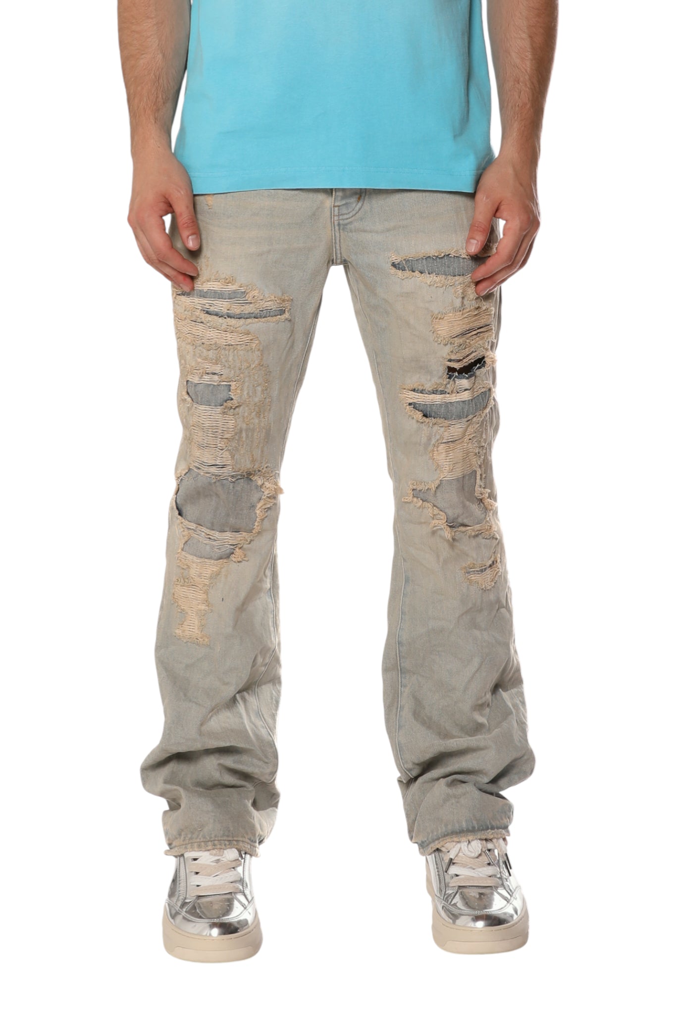 Purple Brand Bootcut Destroy Repair