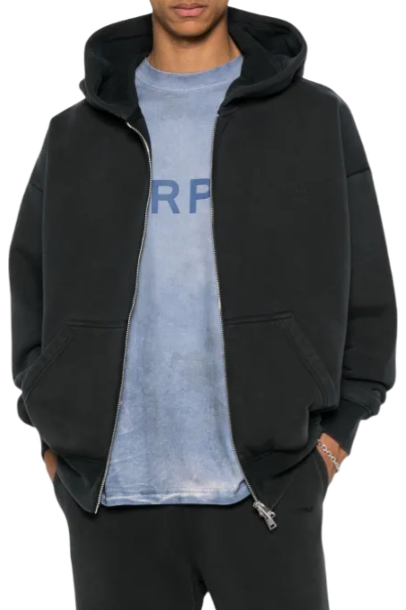 Purple Brand Hvy Fleece Zip Front Hoody