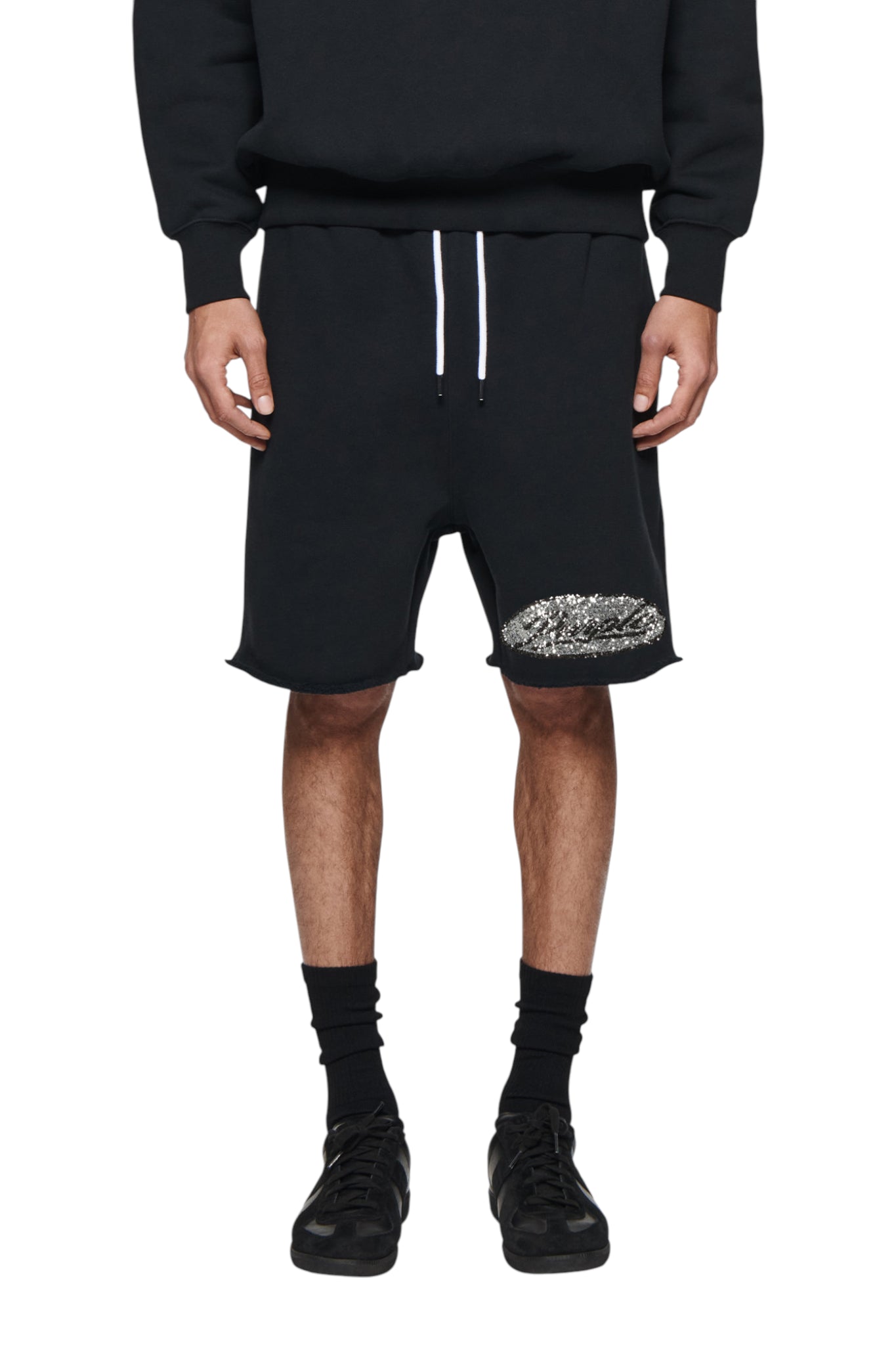 Purple Brand Hwt Fleece Raw Hem Short