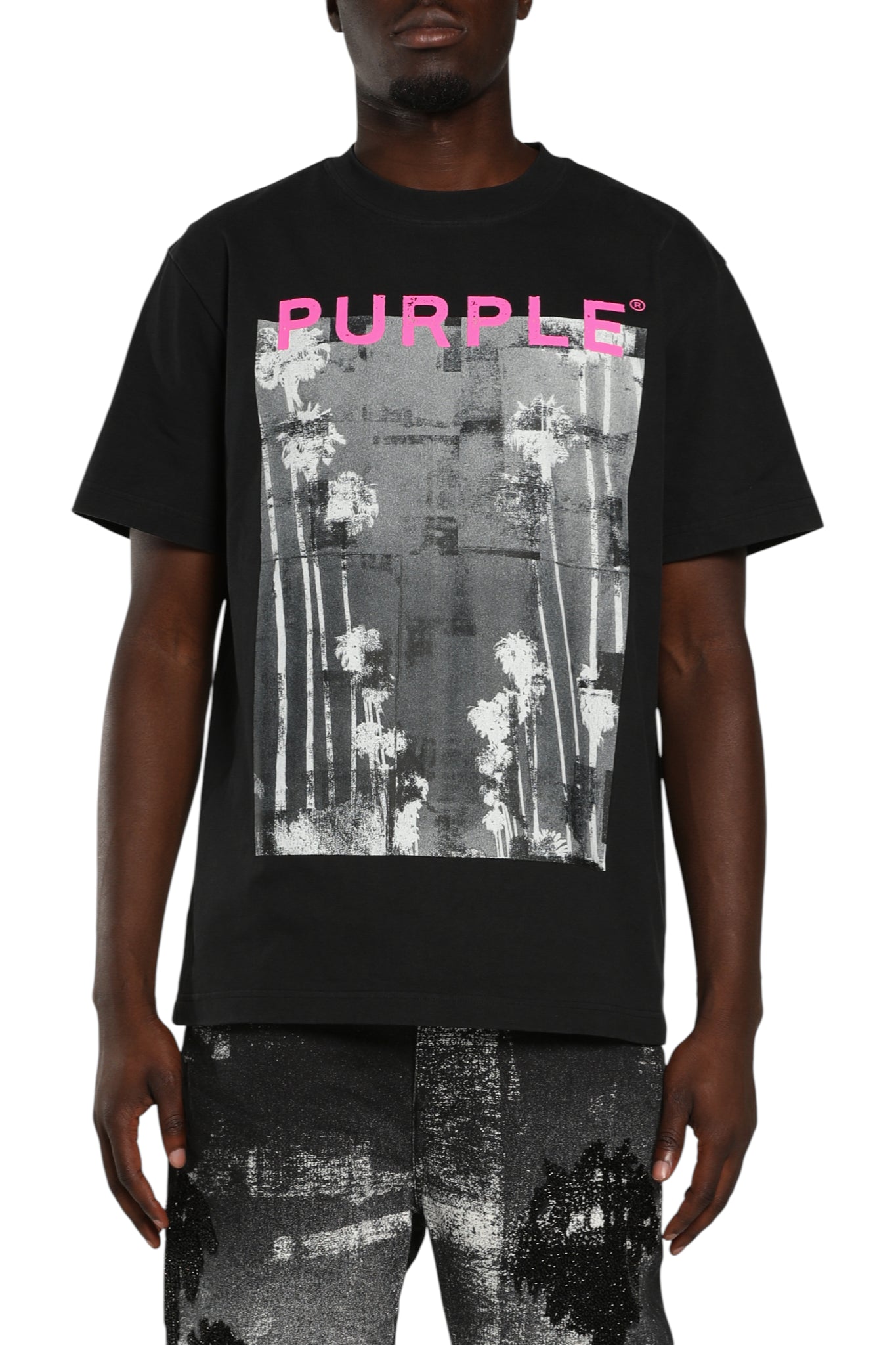 Purple Brand Hwt Jersey Ss Tee