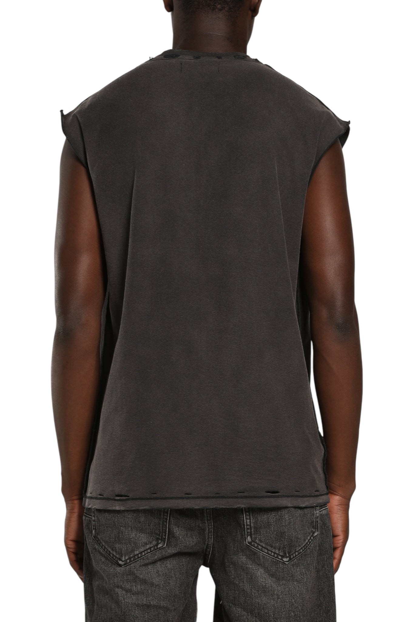 Purple Brand Textured Sleeveless Tee