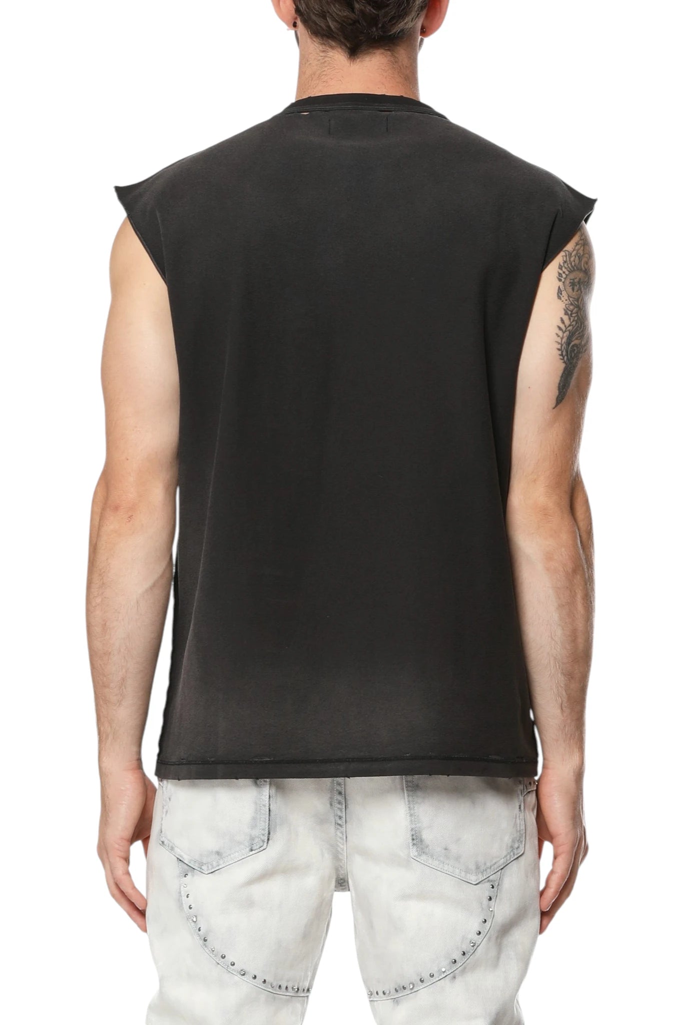 Purple Brand Textured Sleeveless Tee