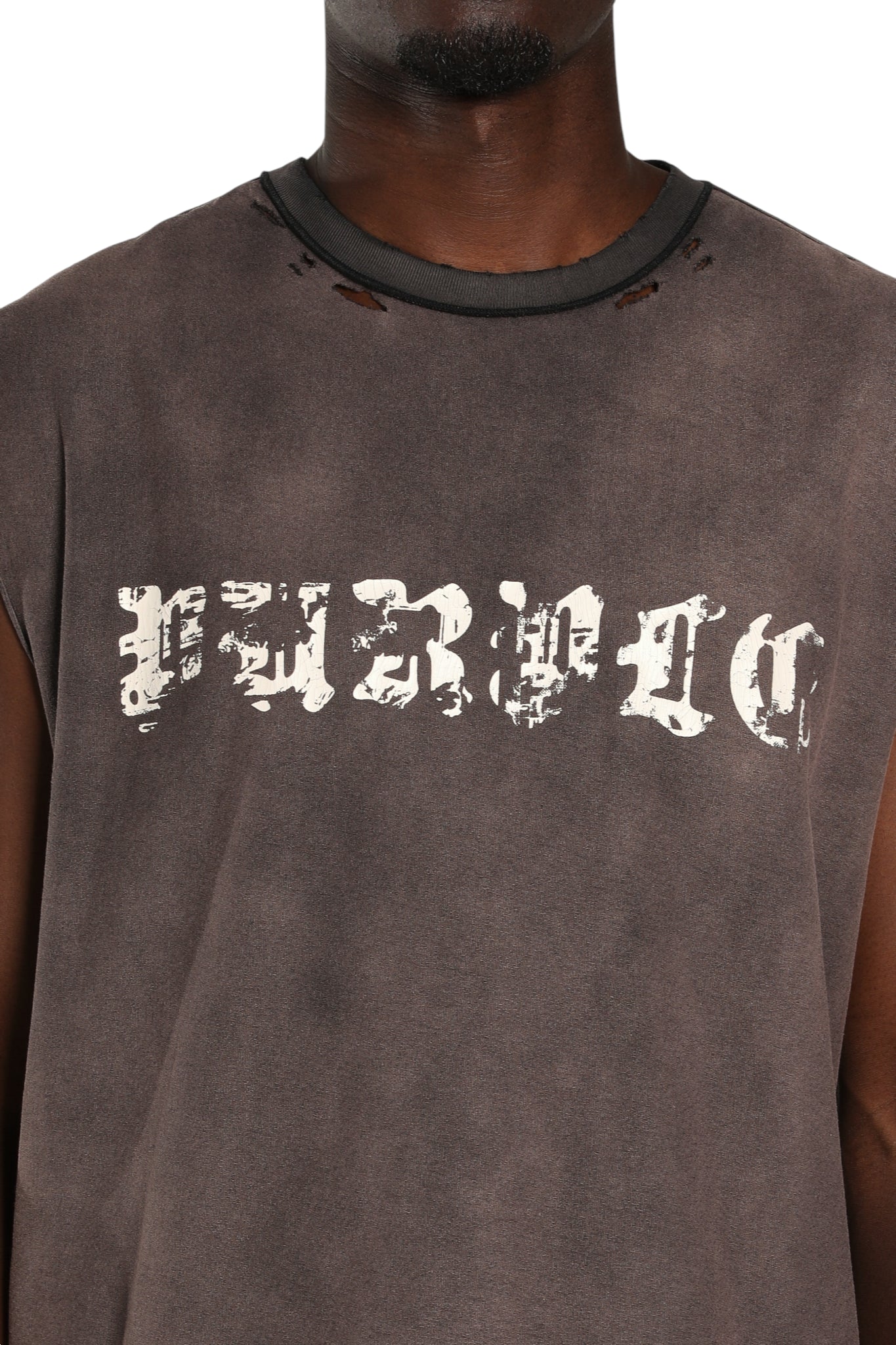 Purple Brand Textured Sleeveless Tee