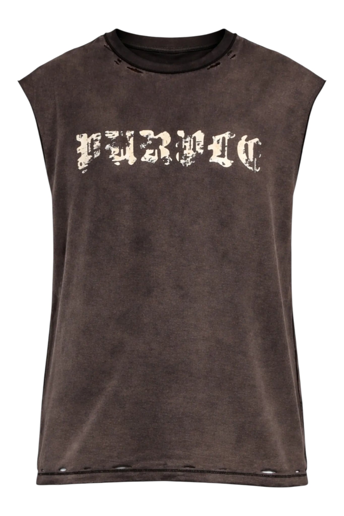Purple Brand Textured Sleeveless Tee