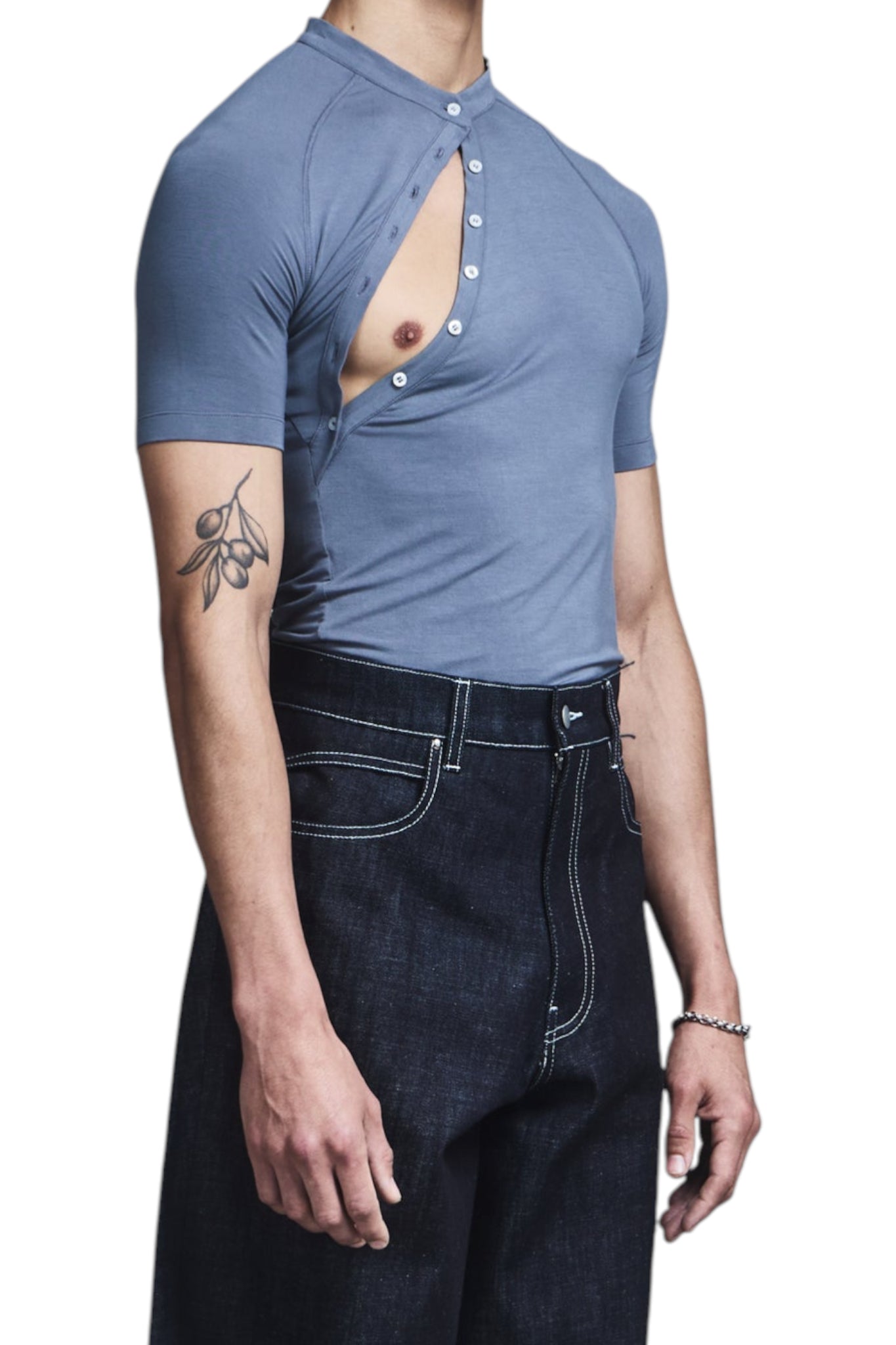 Saul Nash Asymmetric Henley Shirt