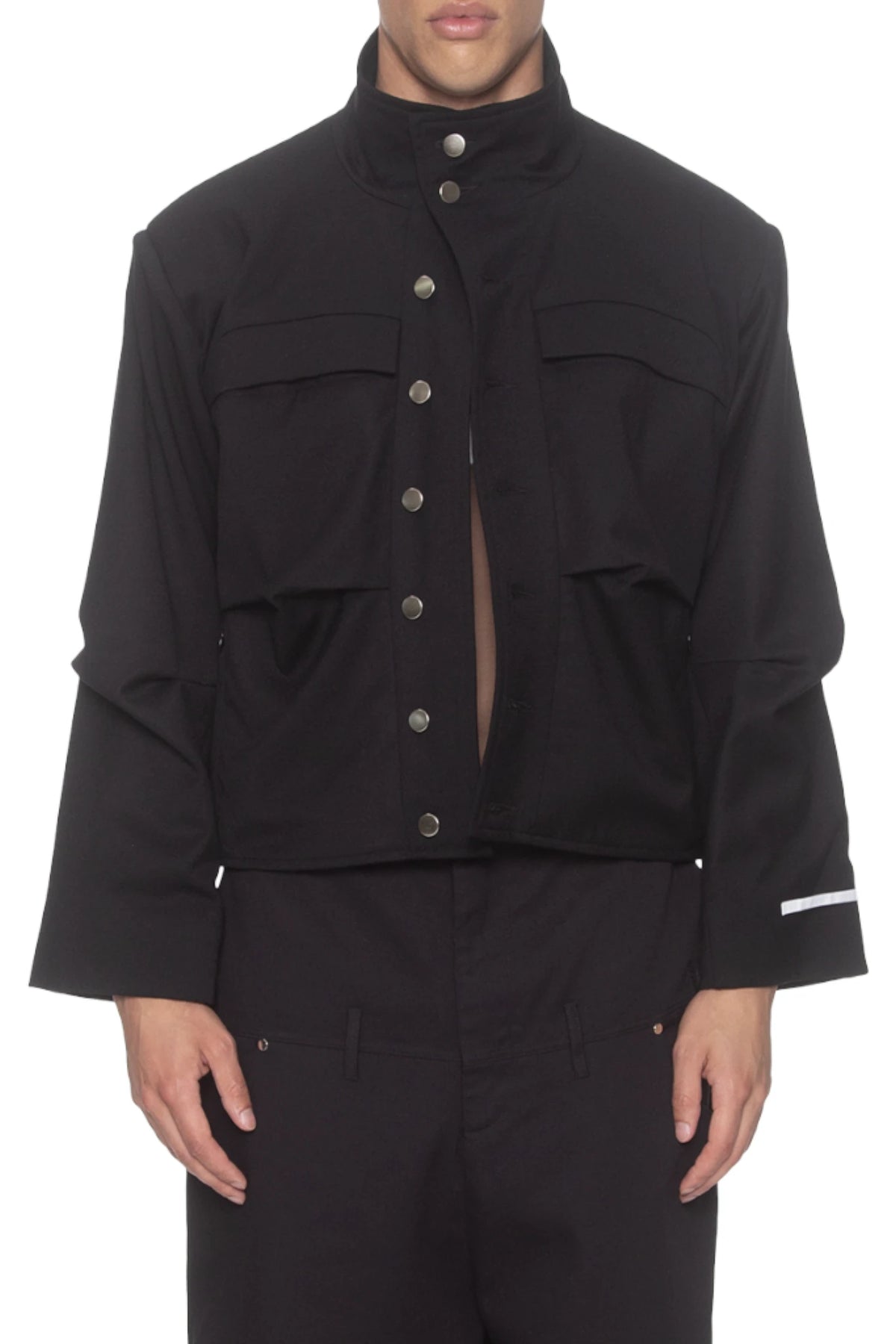 Spencer Badu Black Hybrid Jacket