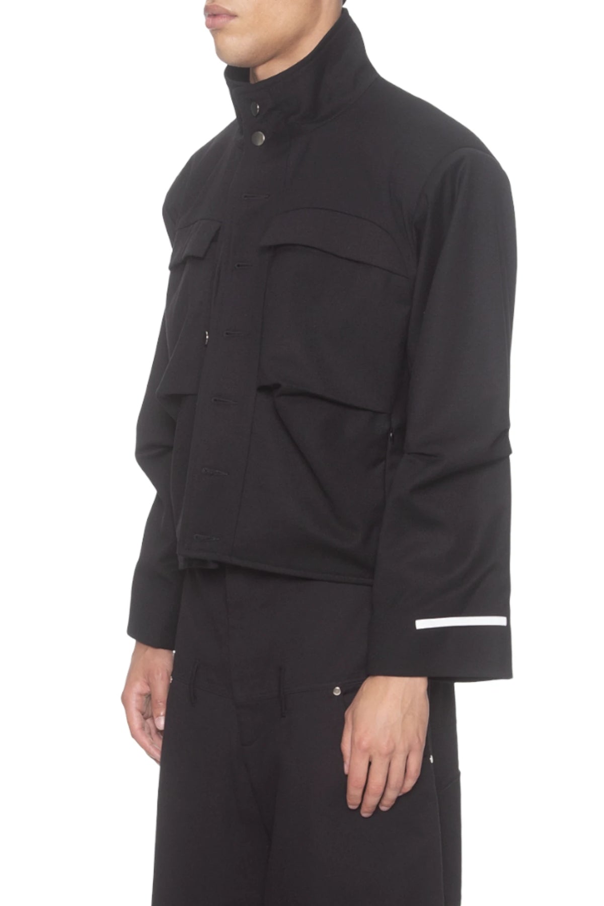 Spencer Badu Black Hybrid Jacket