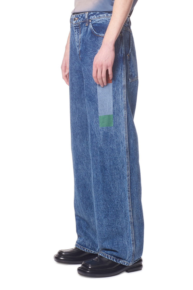 Eckhaus Latta Wide Leg Jean 31 ローズ 免税 - drsebastiaobarroso.com.br