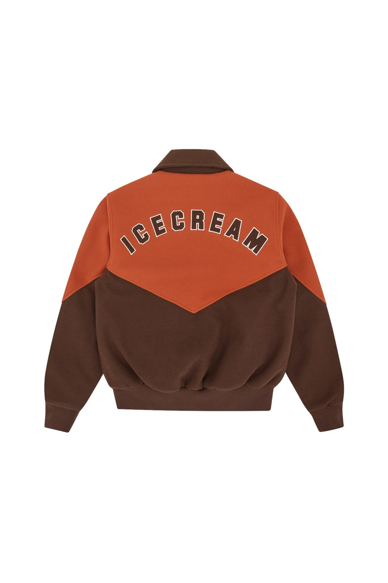 ICECREAM Panelled Varsity Jacket