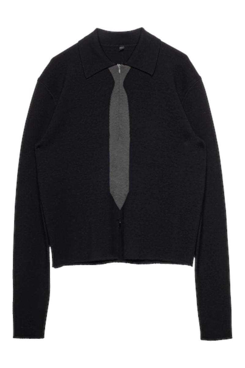 Spencer Badu Knit Tie Shirt