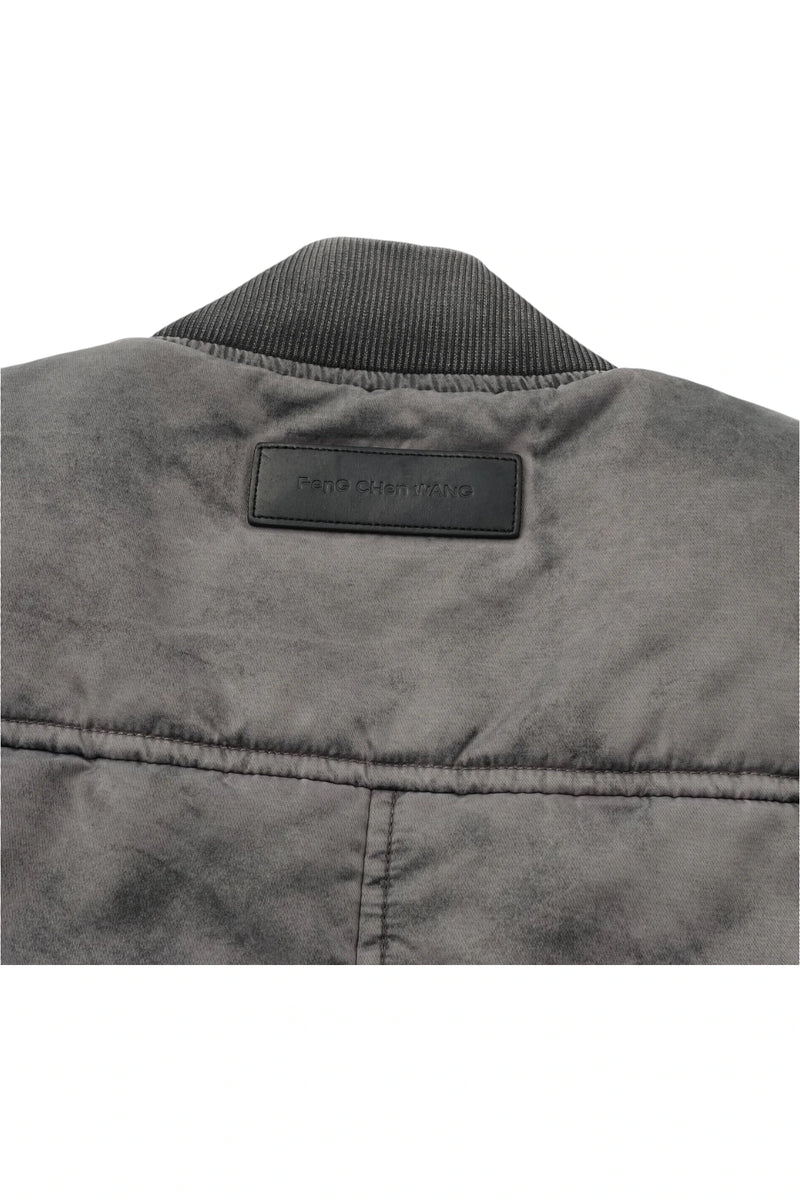 Feng Chen Wang Spray Painted Nylon Bomber Jacket