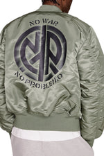 Aries No Problemo X Alpha Industries No War MA-1 Jacket