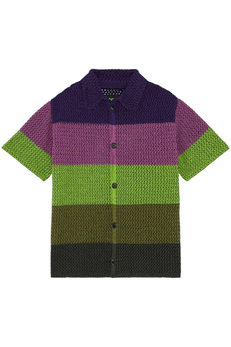 AGR Stripe Crochet Shirt