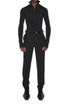 Mugler Hook-and-Eye Ribbed Top