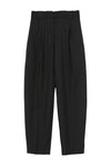 Mugler Pinstripe Pleated Wide Leg Trousers