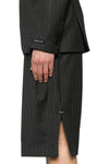 Mugler Pinstripe Pierced Tailored Shorts