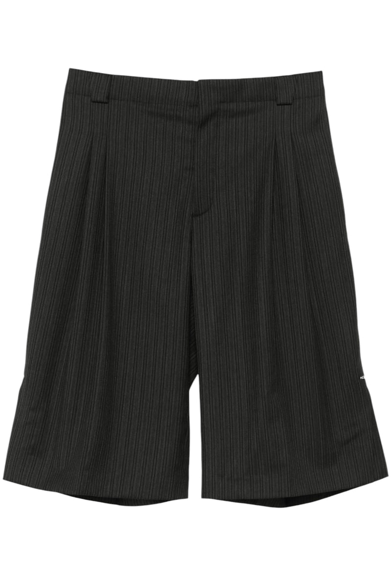 Mugler Pinstripe Pierced Tailored Shorts