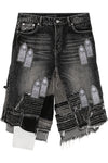 Who Decides War Patched Arch Blowout Denim Short