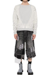 Who Decides War Patched Arch Blowout Denim Short